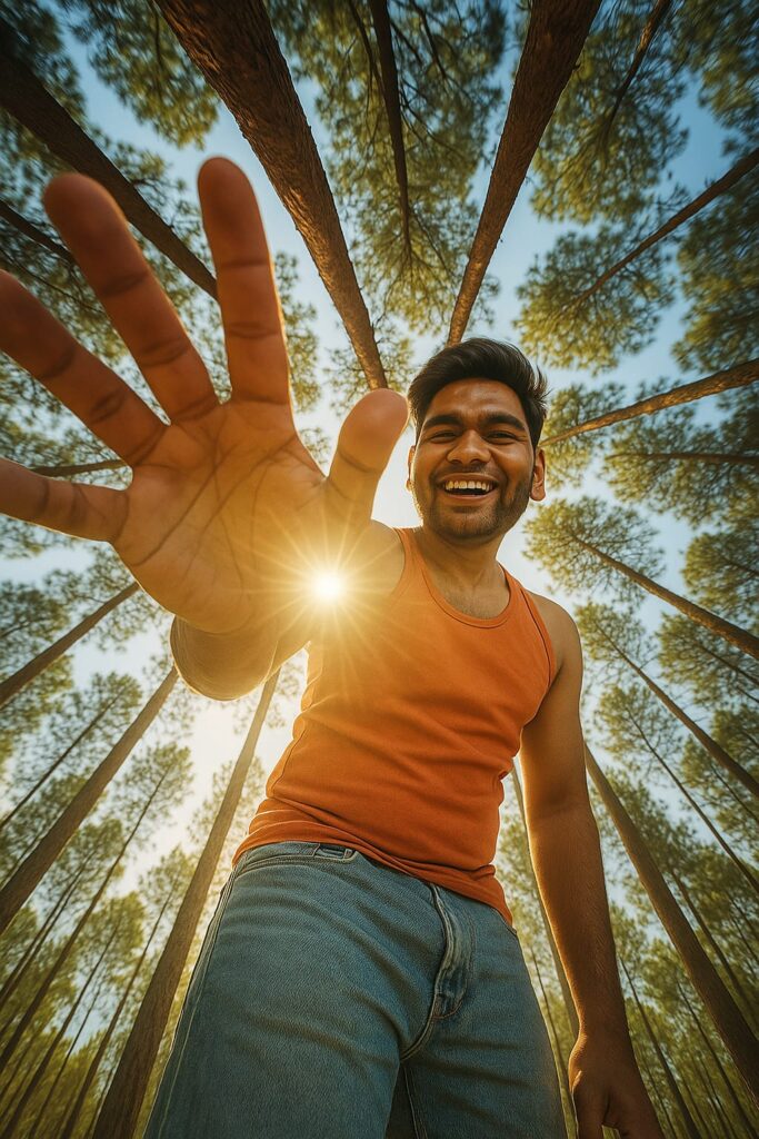 Giant Perspective Joy – Worm's-Eye Cinematic Shot