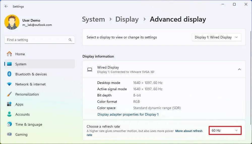 Dynamic Refresh Rate 