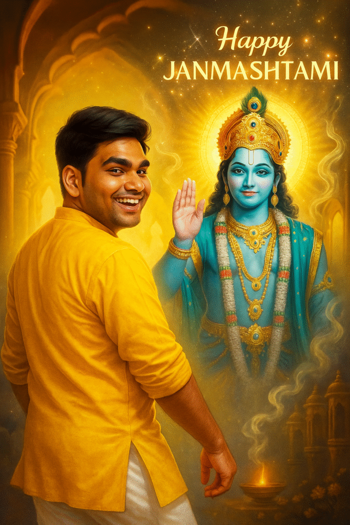 Krishna Janmashtami AI Photo Editing Prompts 2025 Baby Krishna
