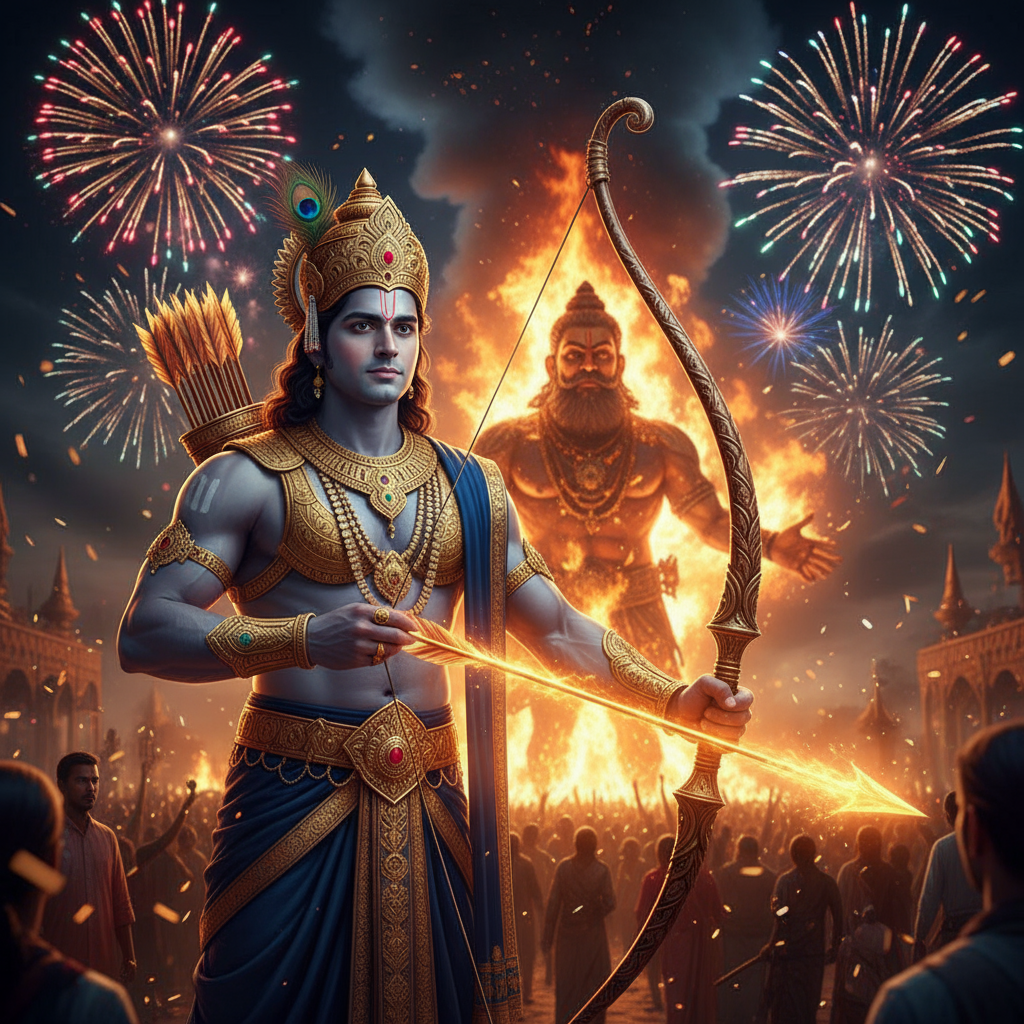 AI Photo Editing for Dussehra prompt