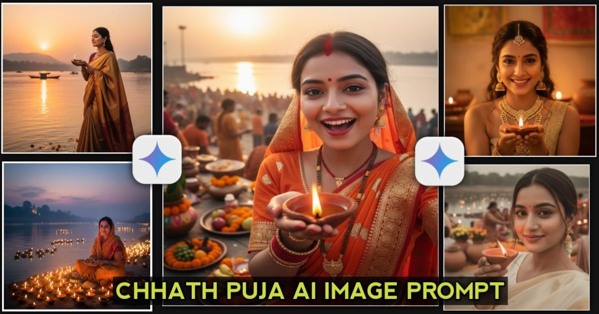 Read more about the article Chhath Puja AI Image Prompt – इस बार अपनी पूजा की फोटो को बनाइए Stylish & Viral
