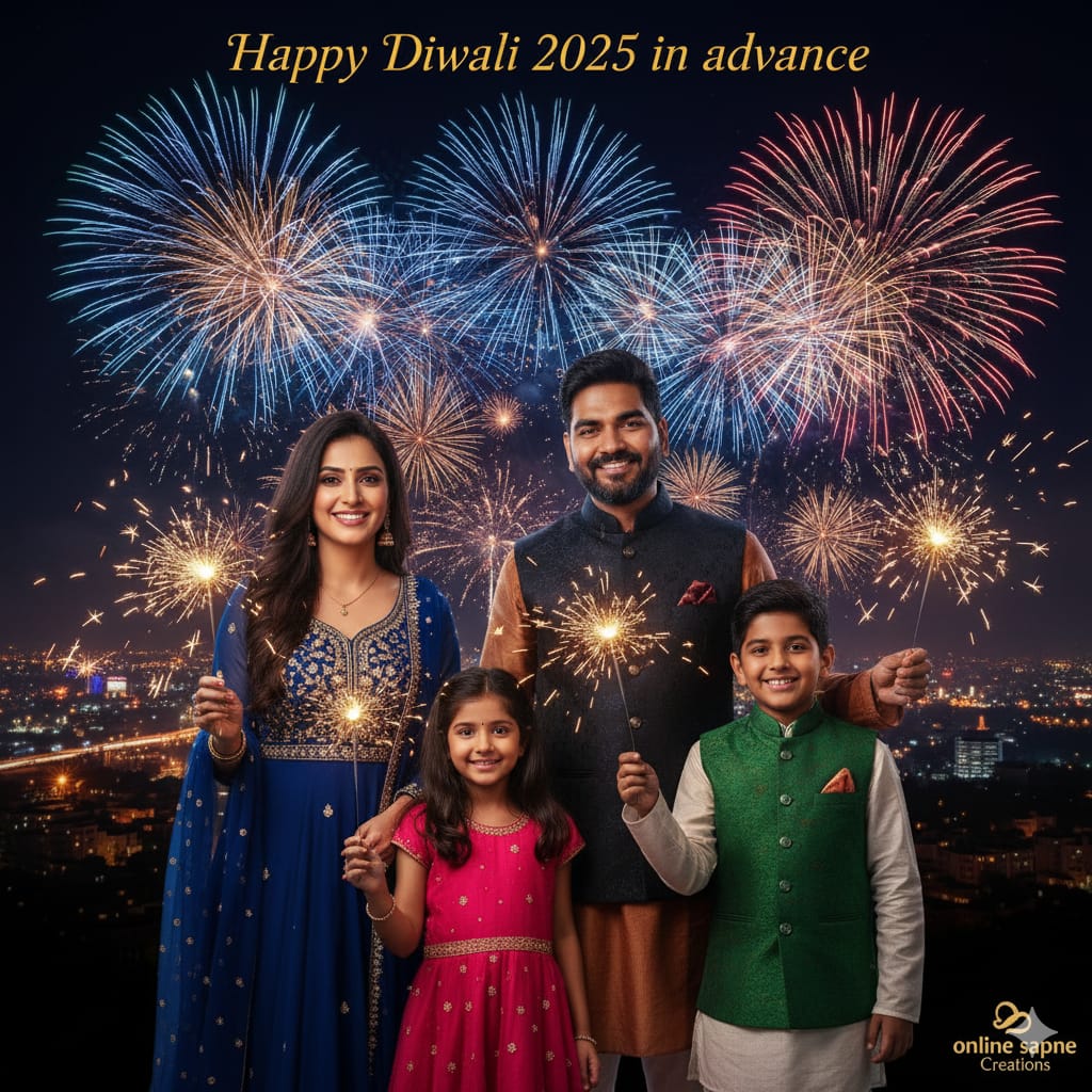 Google Gemini AI Diwali image generator with family