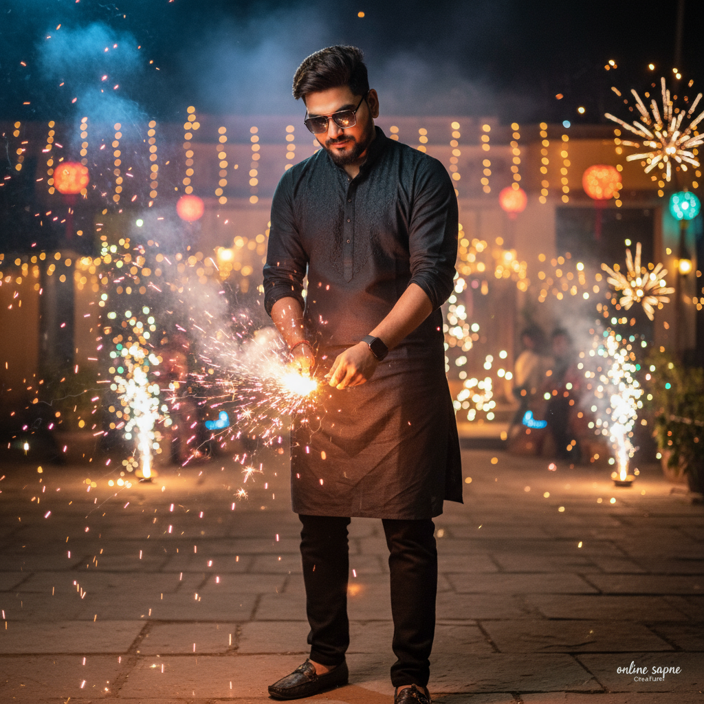 Realistic Diwali photos using AI