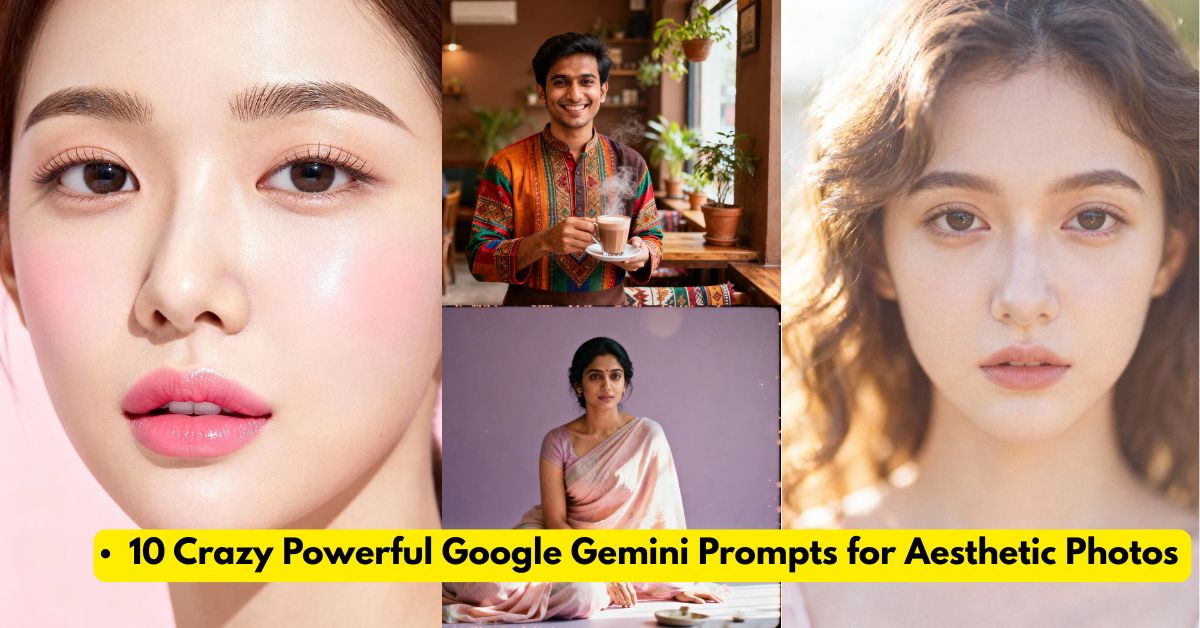 10 Crazy Powerful Google Gemini Prompts for Aesthetic Photos 2026- Gemini AI Photo Prompt Copy Paste