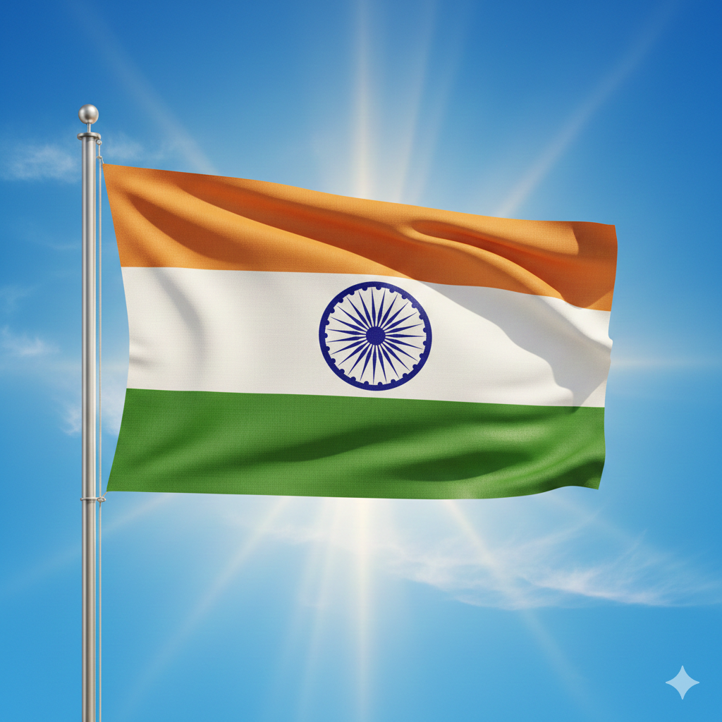 Indian tricolor flag 