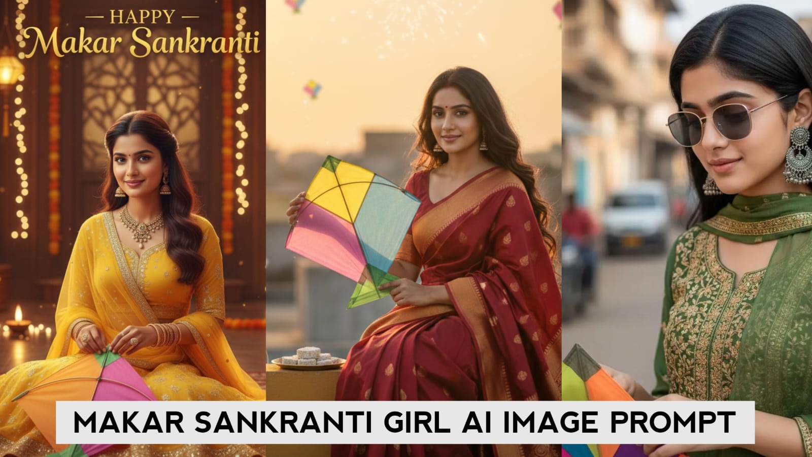 Read more about the article Google Gemini Happy Makar Sankranti Girl AI Photo Editing Prompts 2026