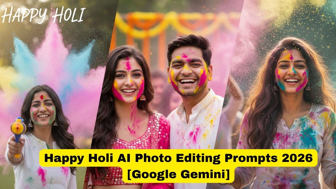 Read more about the article Happy Holi AI Photo Editing Prompts 2026 [Google Gemini]