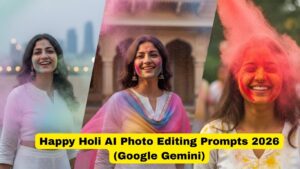 Read more about the article Happy Holi AI Photo Editing Prompts 2026 (Google Gemini)