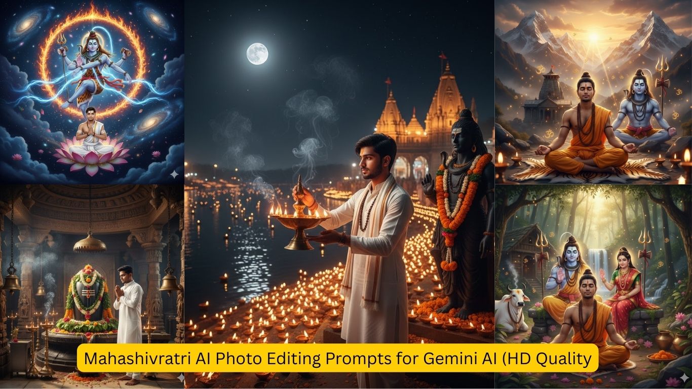 Read more about the article Mahashivratri AI Photo Editing Prompts for Gemini AI (HD Quality)