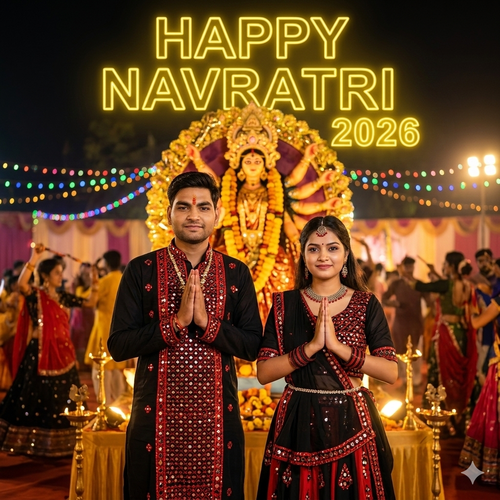 Navratri Prompt for Gemini Boy