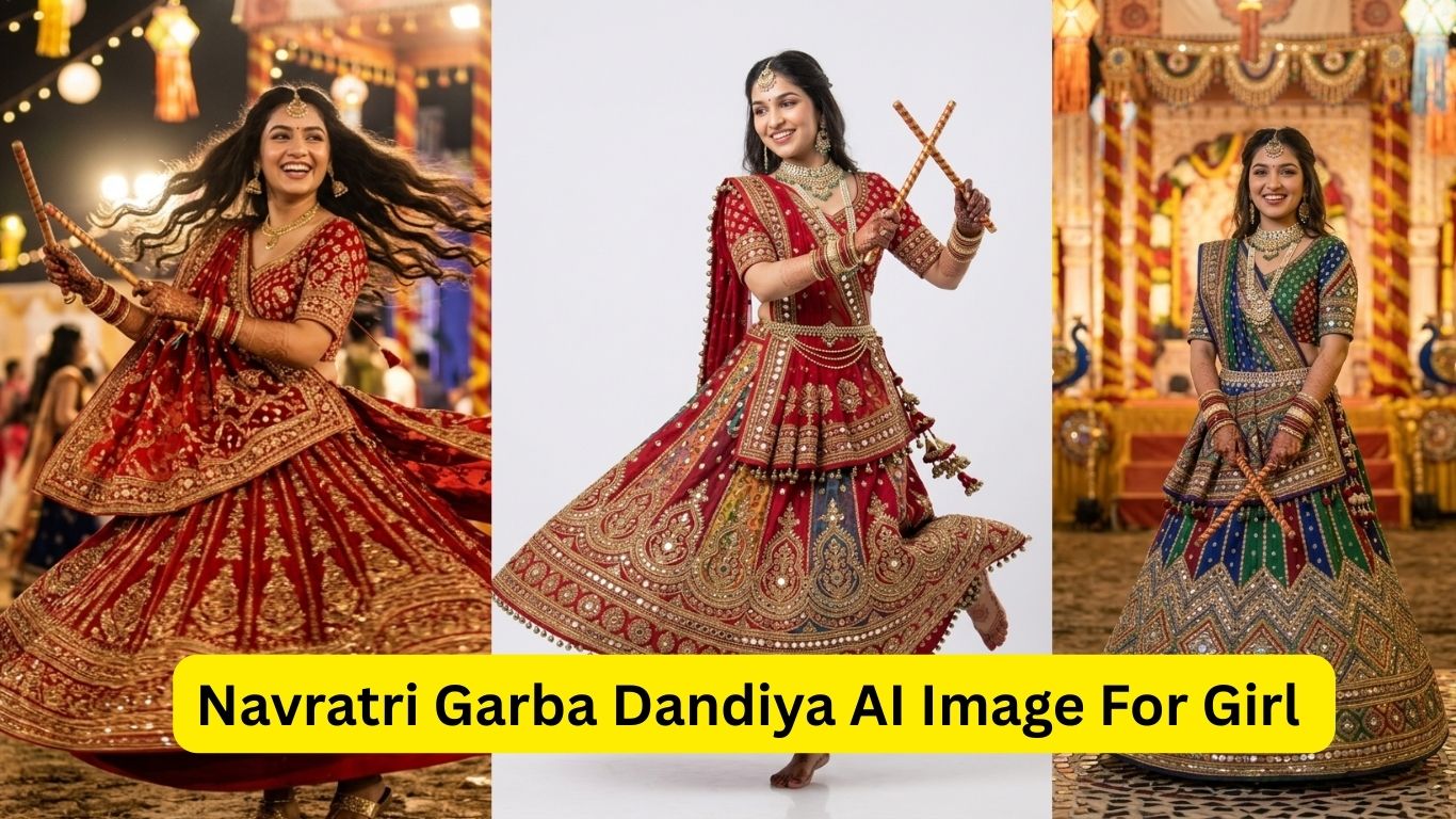 Read more about the article Navratri Garba Dandiya AI Image For Girl | Best Gemini Prompts for Stunning Festive Photos