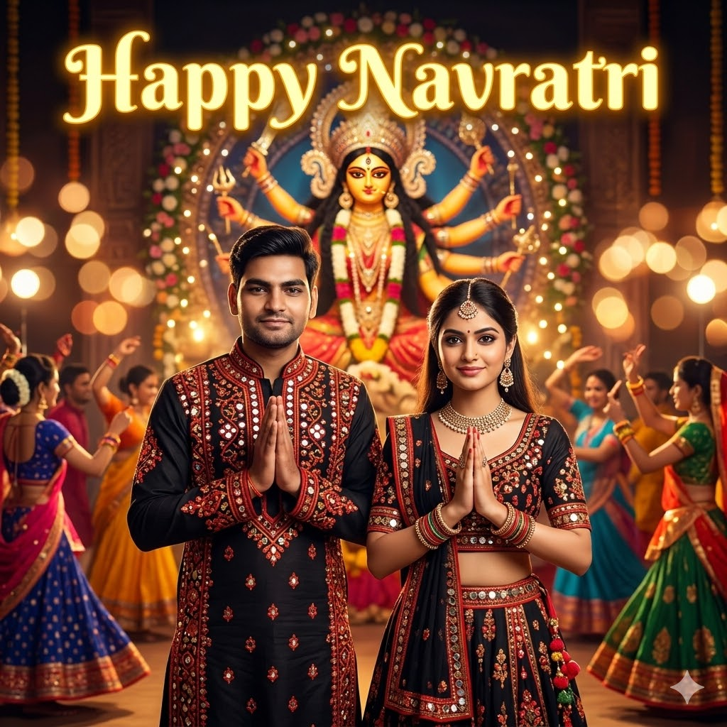 Navratri Prompt for Gemini Boy