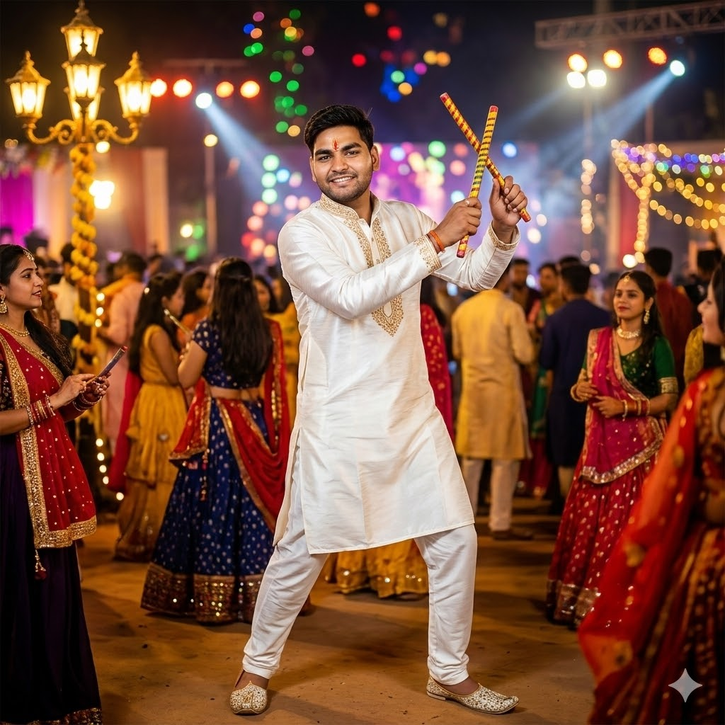 google gemini navratri prompt dandiya 