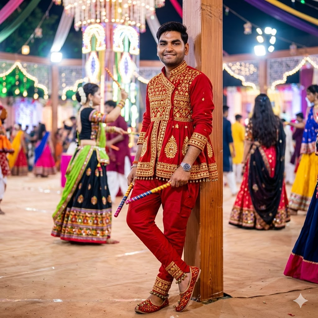 Navratri Prompt for Gemini Boy