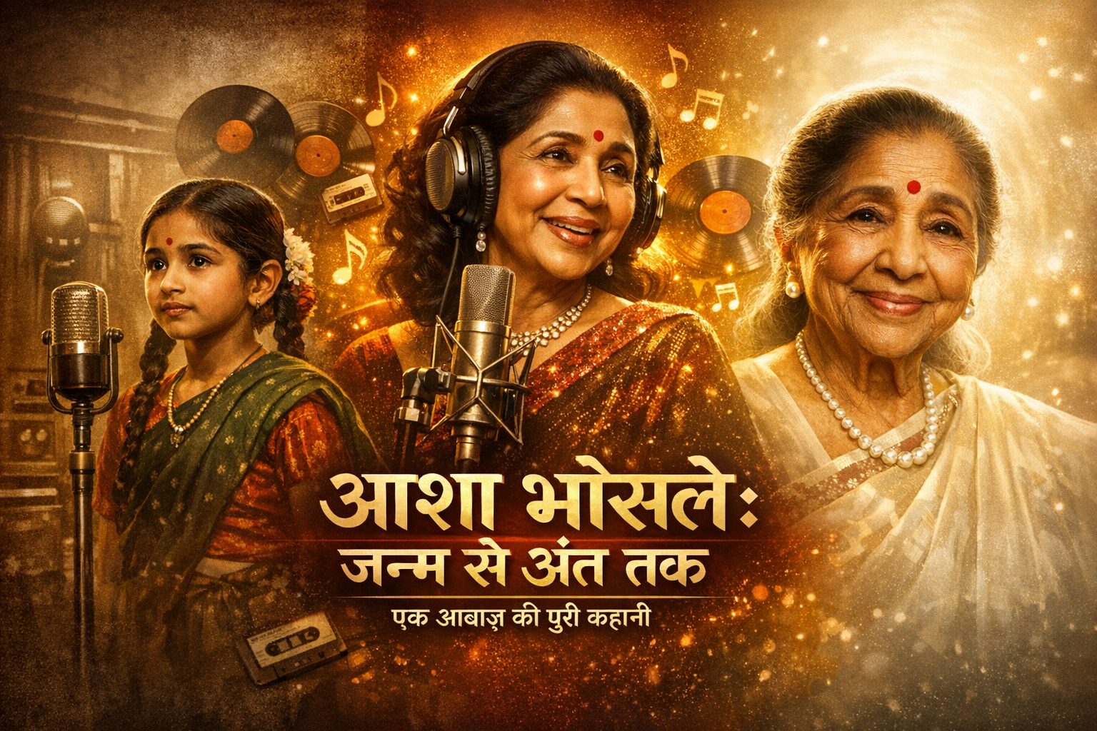 Read more about the article आशा भोसले की जीवन कहानी (1933–2026) – संघर्ष से लेकर Legend बनने तक