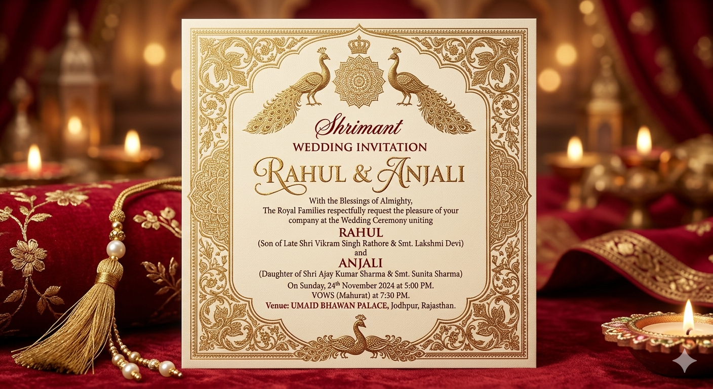 Read more about the article Wedding Invitation Prompt for Gemini AI (Best AI Prompts for Stunning Wedding Cards 2026)