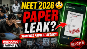 Read more about the article NEET 2026 Paper Leak: पूरी सच्चाई, कारण, जिम्मेदार और समाधान (Full Analysis in Hindi)