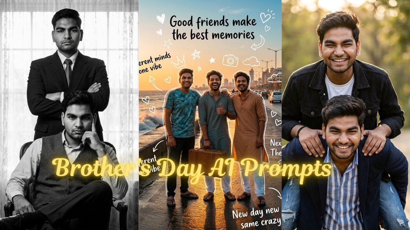 Read more about the article Brother’s Day AI Prompts 2026 – Google Gemini Photo Editing Prompts to Create Images with Your Brother