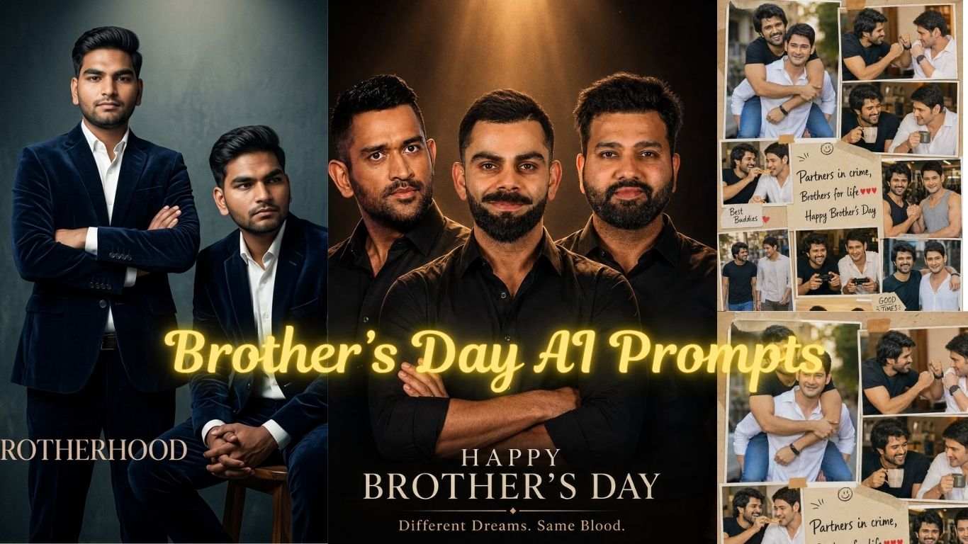 Read more about the article Brother’s Day AI Prompts 2026 – Create Emotional & Realistic Images with Your Brother Using Gemini AI