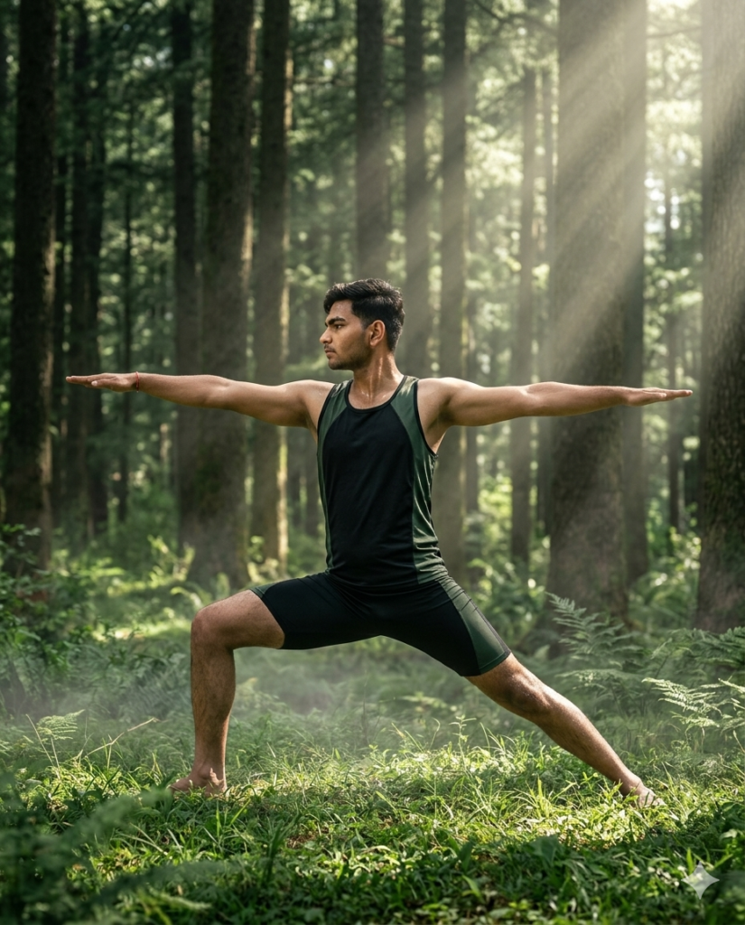 yoga photo prompt 4:5,