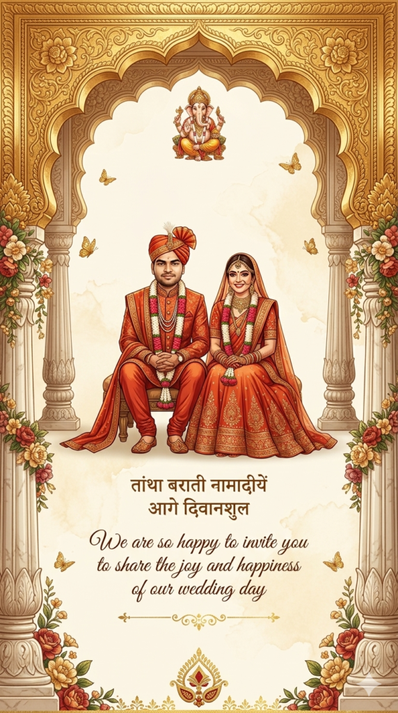 Wedding Card Prompts AI