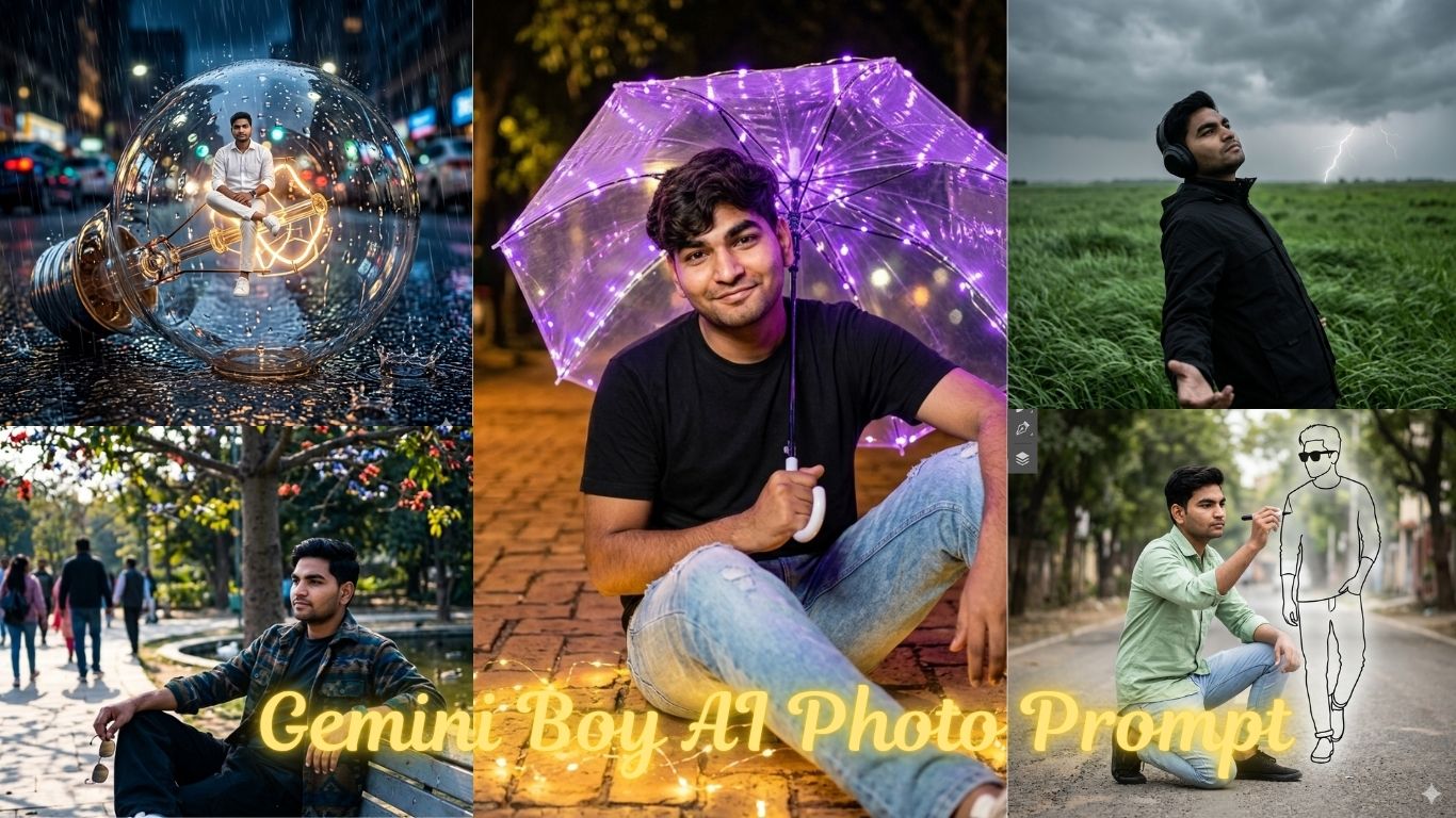 Read more about the article Gemini Boy AI Photo Prompt – Ultra Realistic & Cinematic AI Prompts
