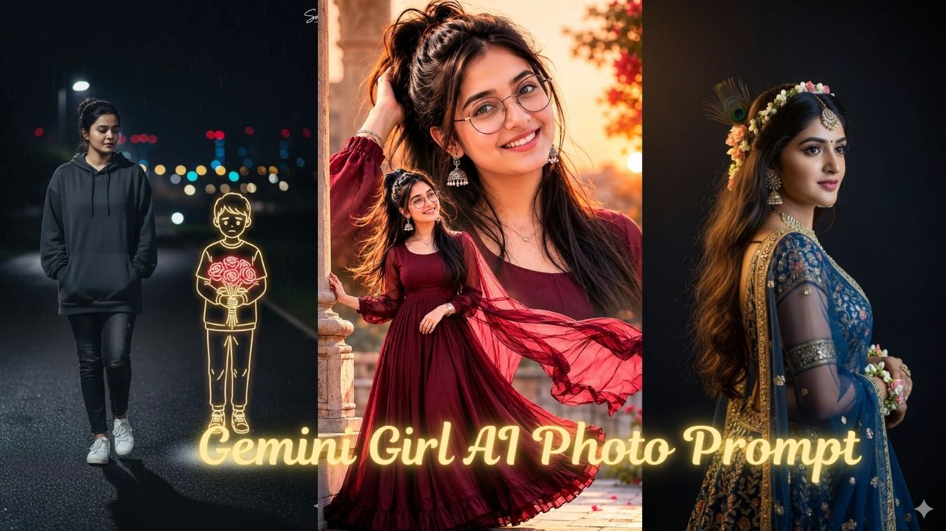 Read more about the article Gemini Girl AI Photo Prompt – Ultra Realistic Cinematic Portrait Ideas