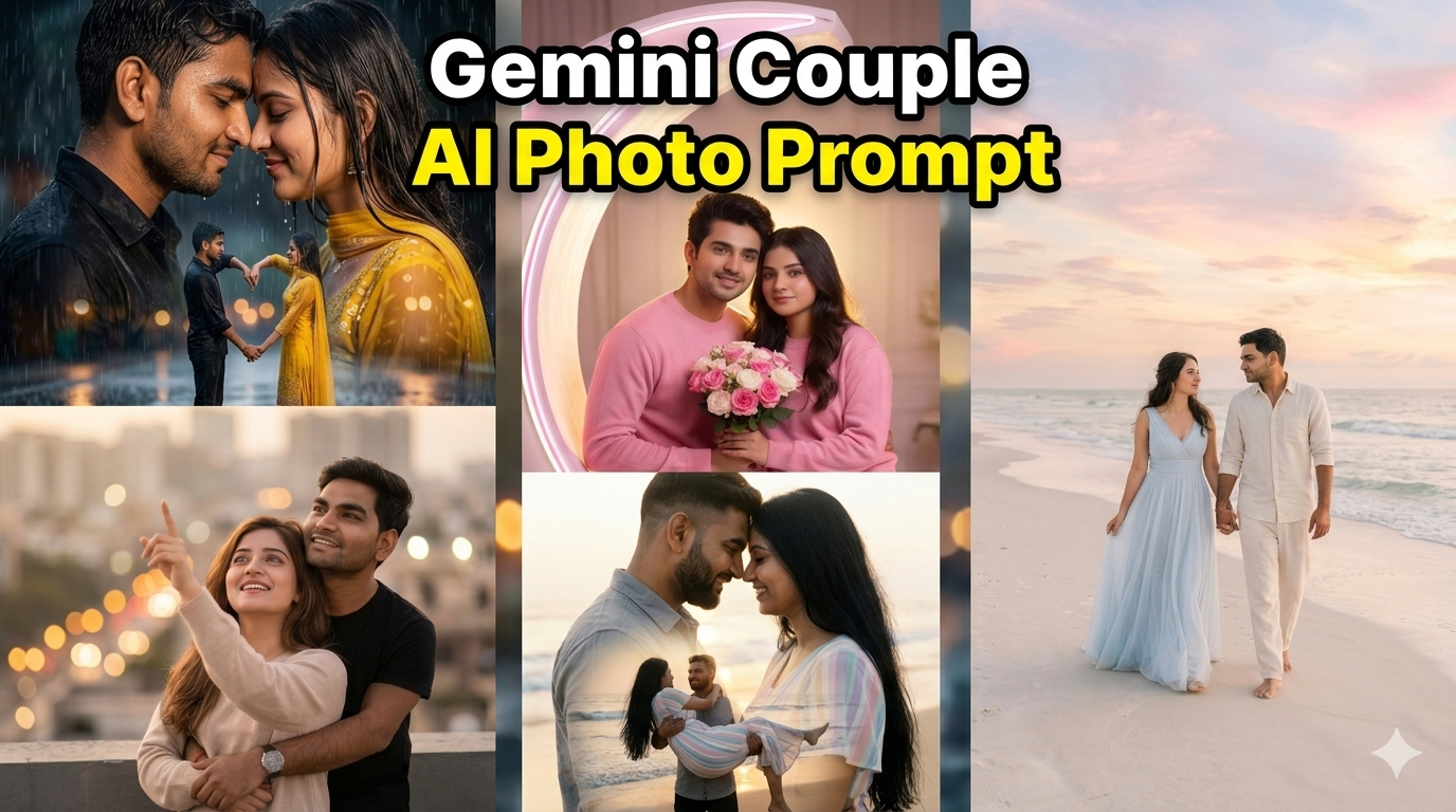 Read more about the article Gemini Couple AI Photo Prompt – Create Romantic Realistic Couple Images (4:5 Ratio)