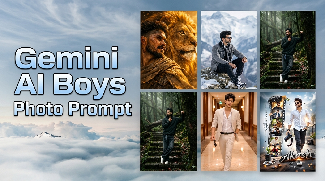 You are currently viewing Ultimate Gemini AI Boy Photo Prompts for Ultra-Realistic 4:5 Portraits