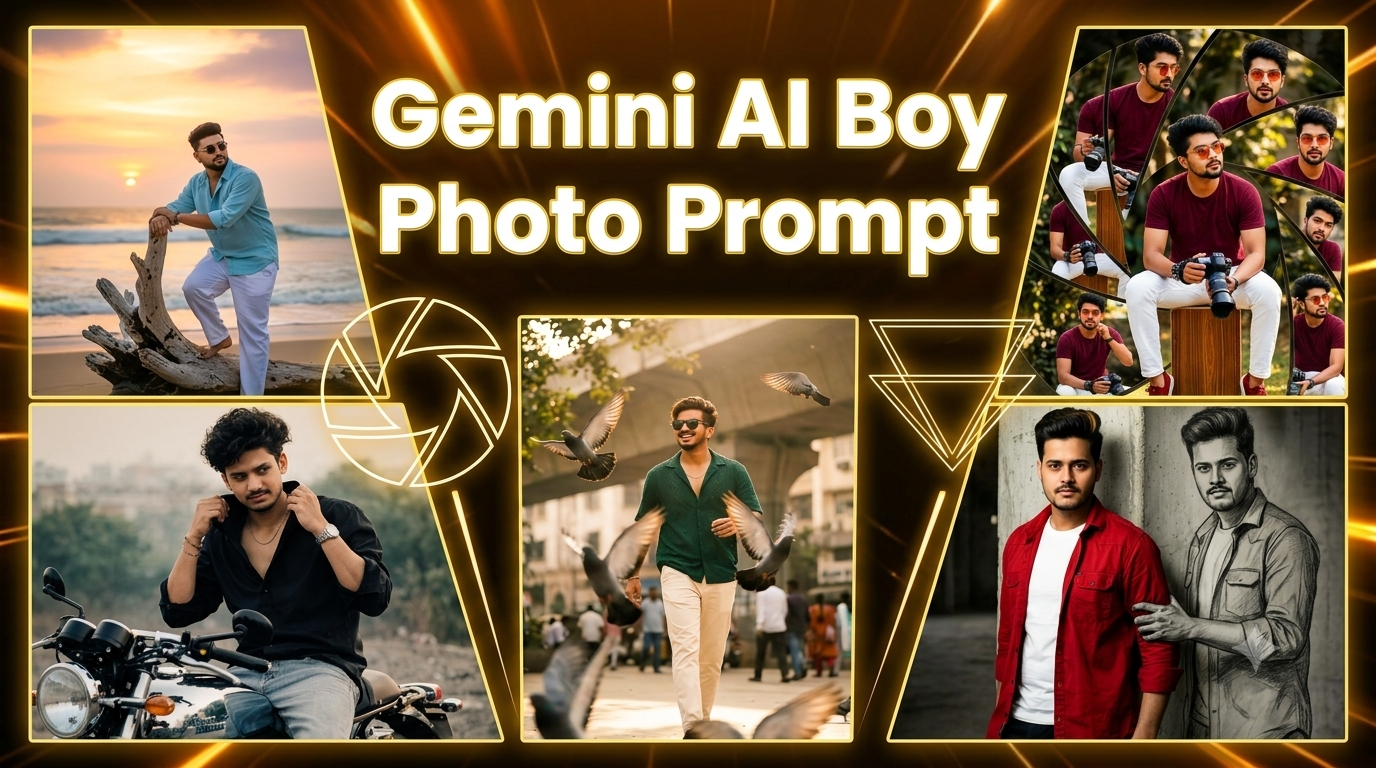 Read more about the article Gemini AI Boy Photo Prompts – Create Ultra Realistic AI Images (4:5 Ratio)