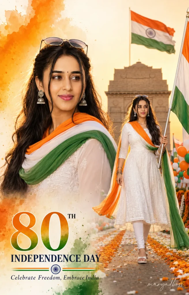 Indian Flag AI Photo,