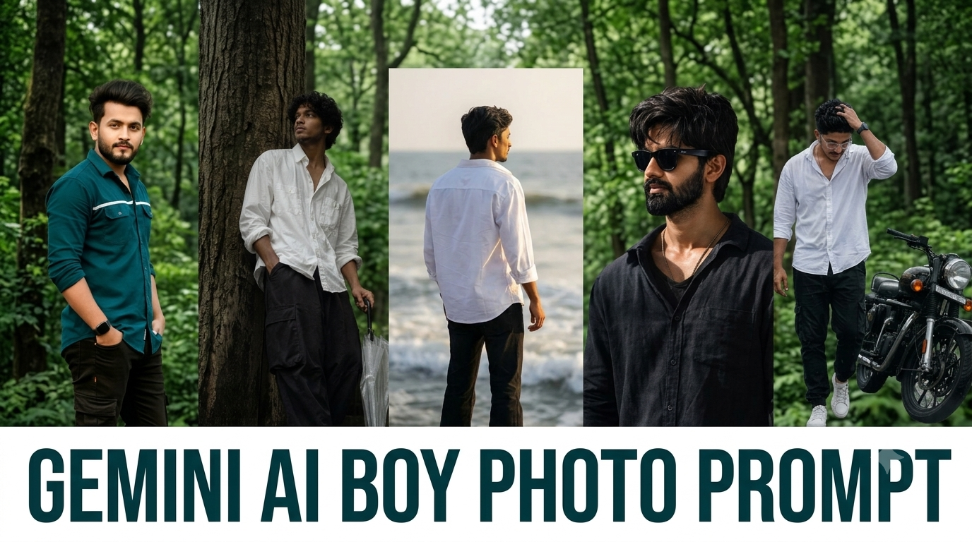Read more about the article Ultra-Realistic Gemini AI Boy Photo Prompts for Stunning 4:5 Portraits