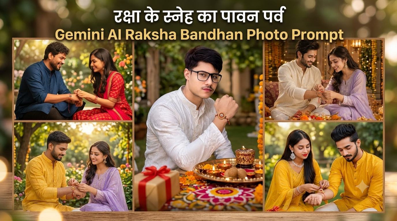 You are currently viewing Raksha Bandhan Gemini AI Photo Prompt: Create Realistic Rakhi Festival Photos